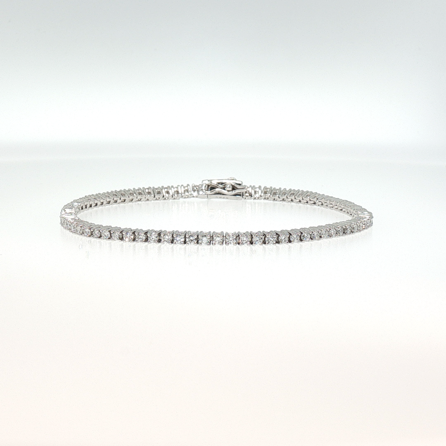 Classic Diamond Tennis Bracelet in Sterling Silver